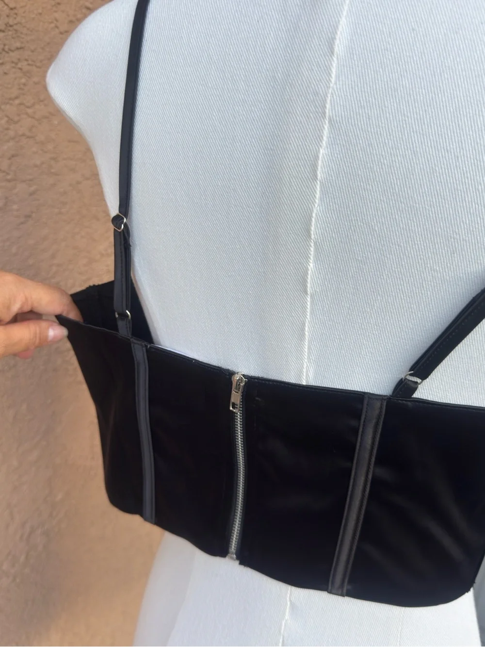 Black  Bustier Crop Top - Women Intimates & Sleepwear